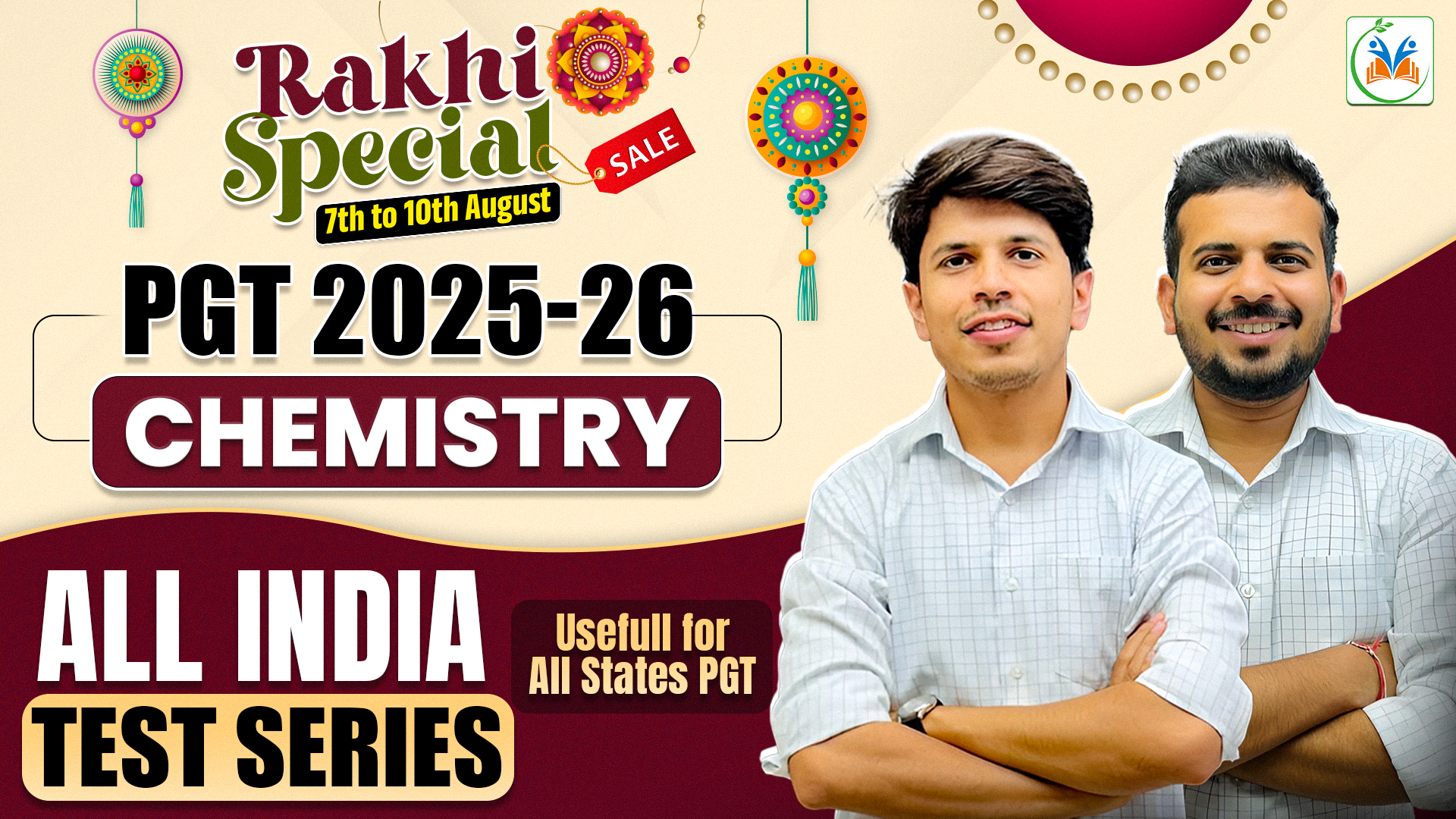 PGT Chemistry Test Series 2025 – For UP, DSSSB, KVS, NVS, MP, RJ, J&K & More