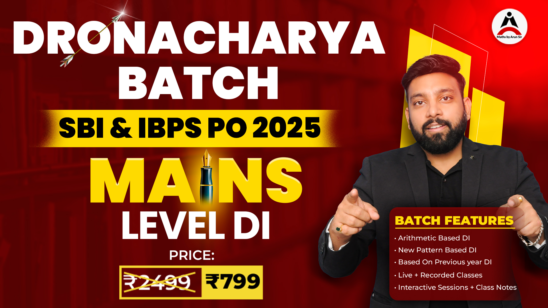 Dronacharya Mains Level DI Batch for SBI & IBPS PO Mains 2025-26