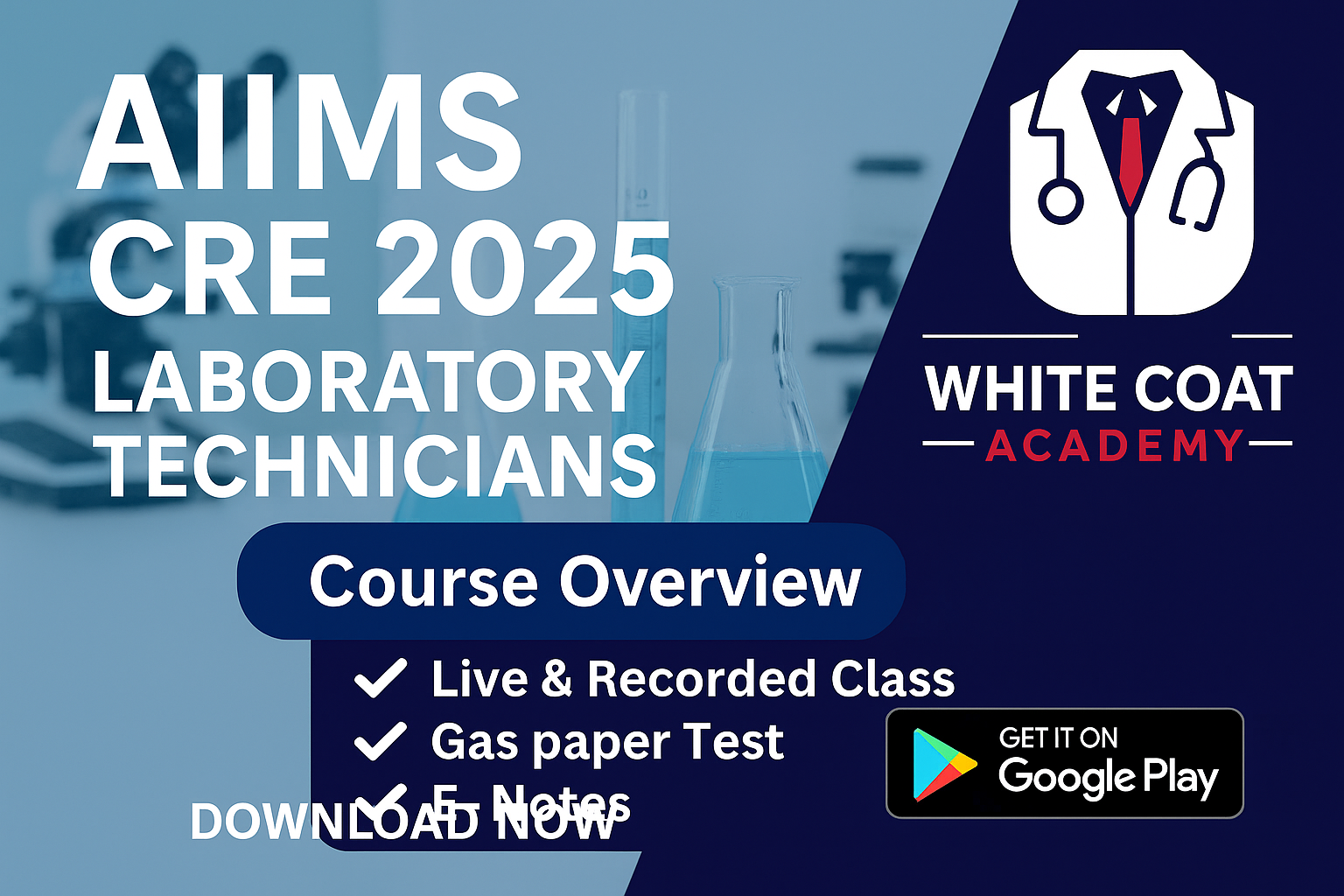 AIIMS CRE 2025 Laboratory Technician