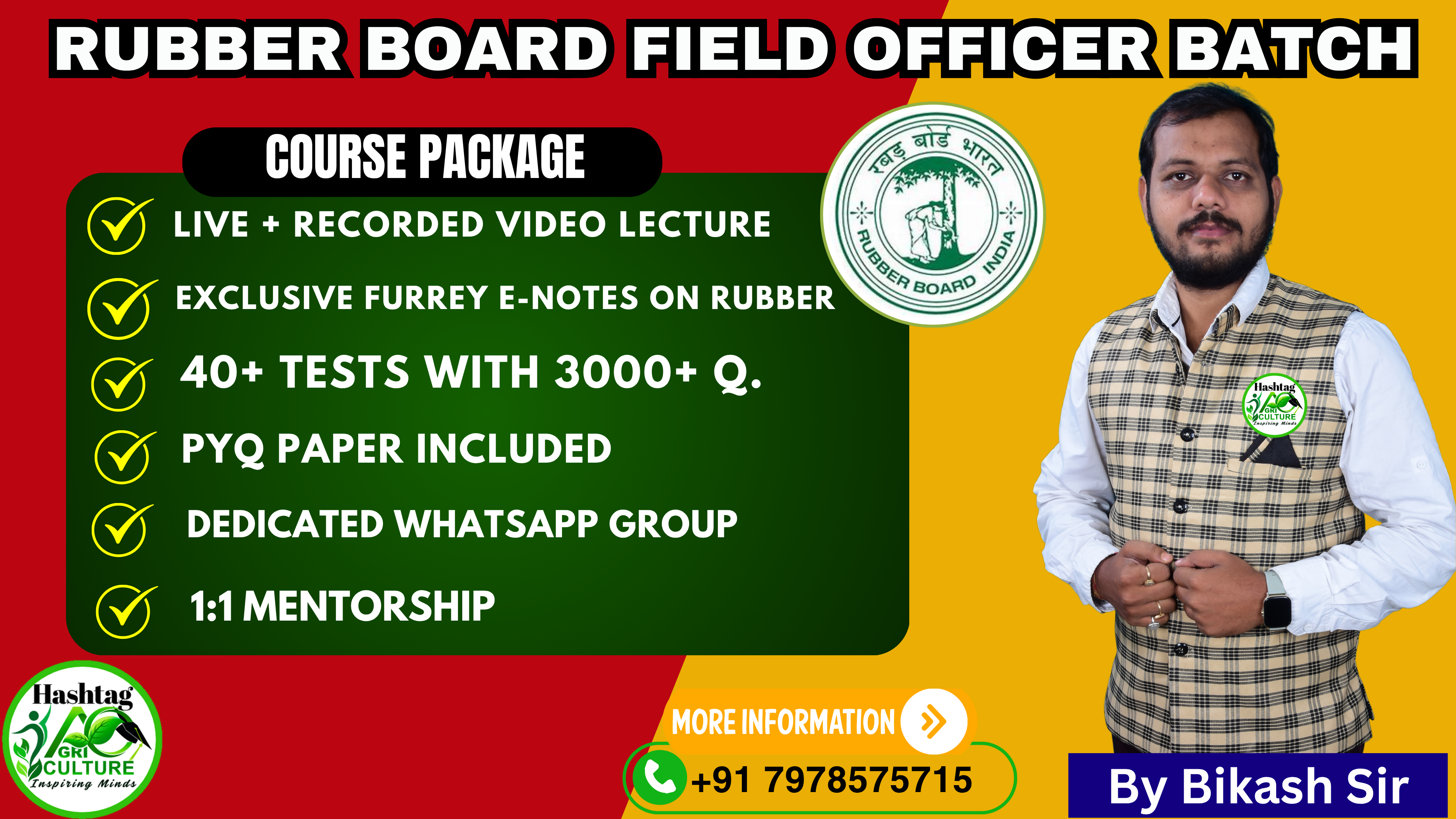 Rubber Board Field Officer Batch