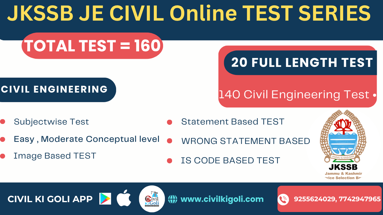 JKSSB JE CIVIL TEST SERIES 