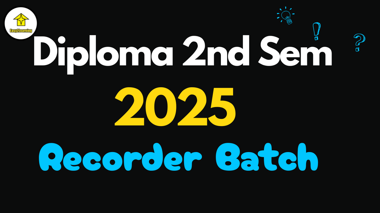 Diploma 2nd Sem 2025 