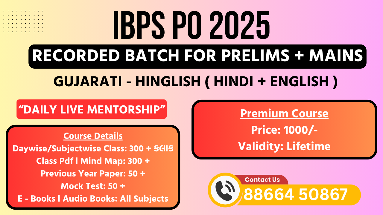 IBPS PO 2025 in Hinglish - LifeTime Course
