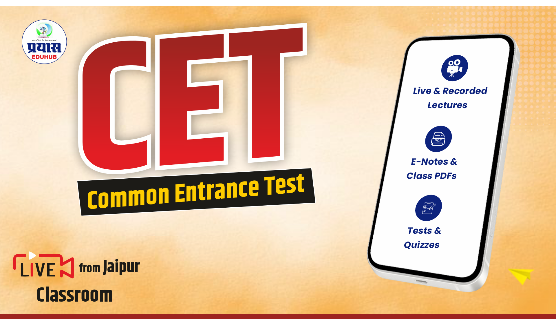   CET Foundation Live From Jaipur Classroom C-04 (29 Aug. 2025)