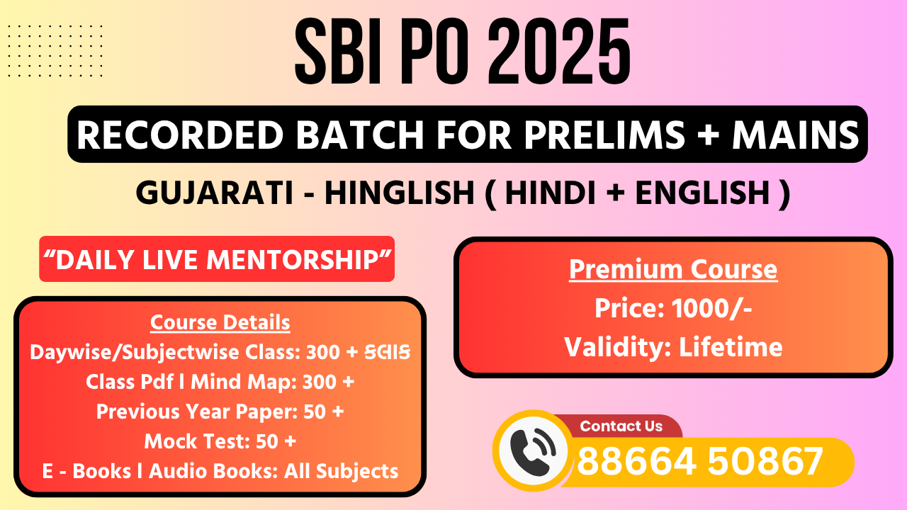 SBI PO 2025 in Hinglish - LifeTime Course