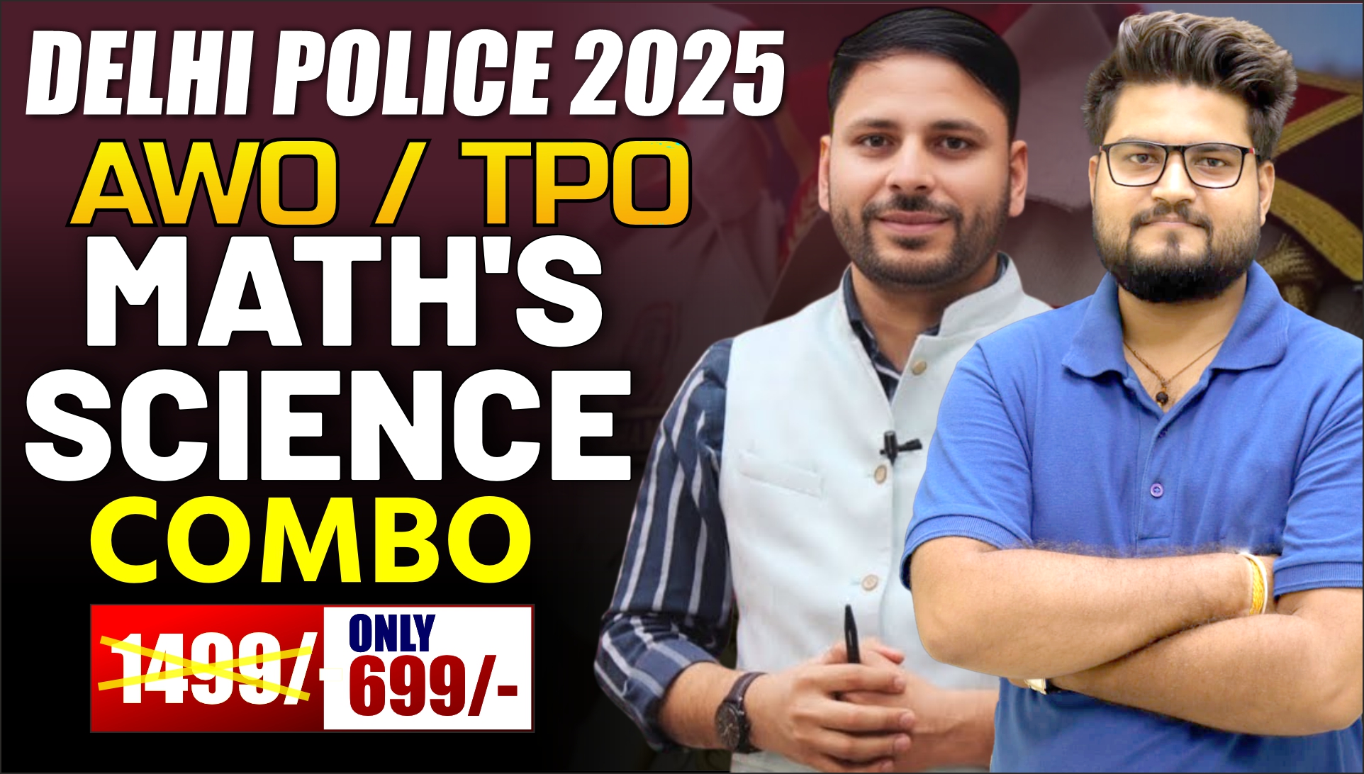 DELHI POLICE AWO | TPO SCIENCE & MATHS COMBO BATCH