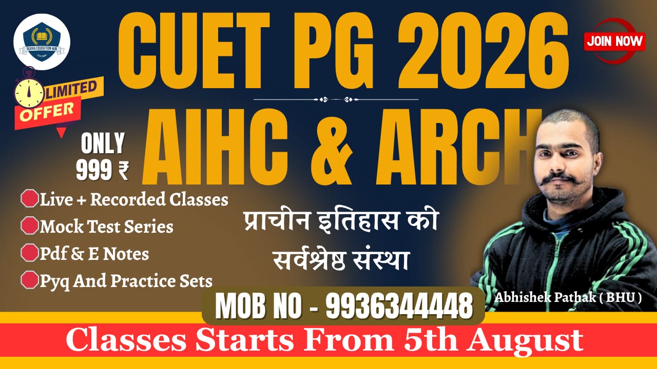 Cuet Pg 2026 Aihc & Archaeology 