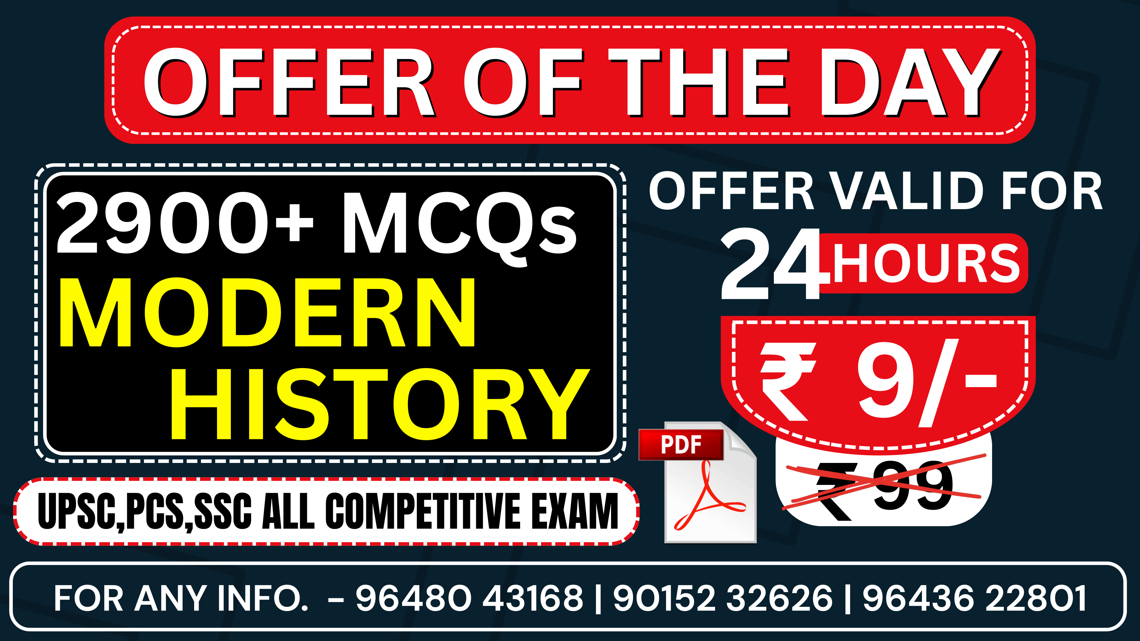 Modern History 2900+ MCQs
