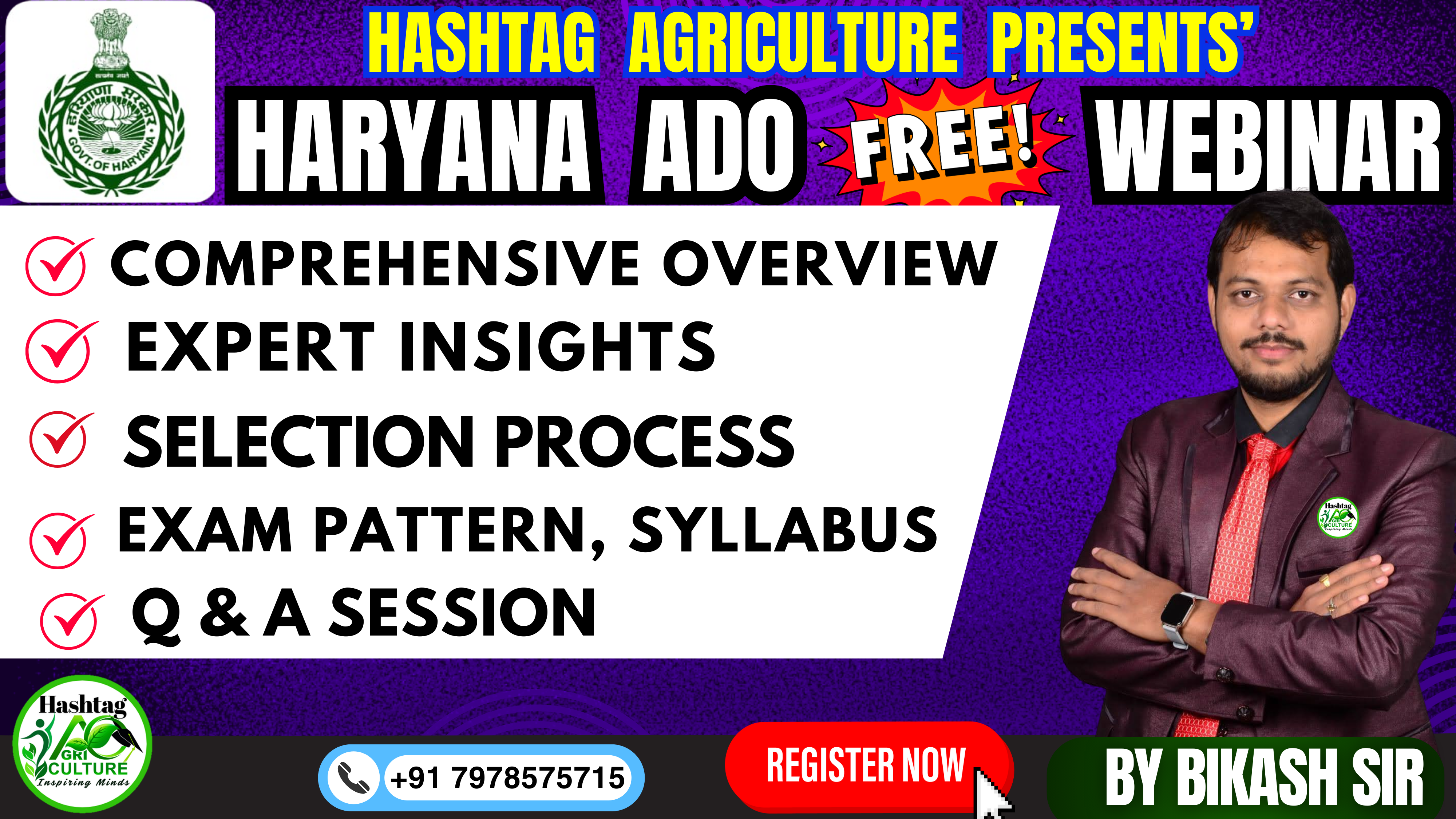 Haryana ADO Free Webinar 