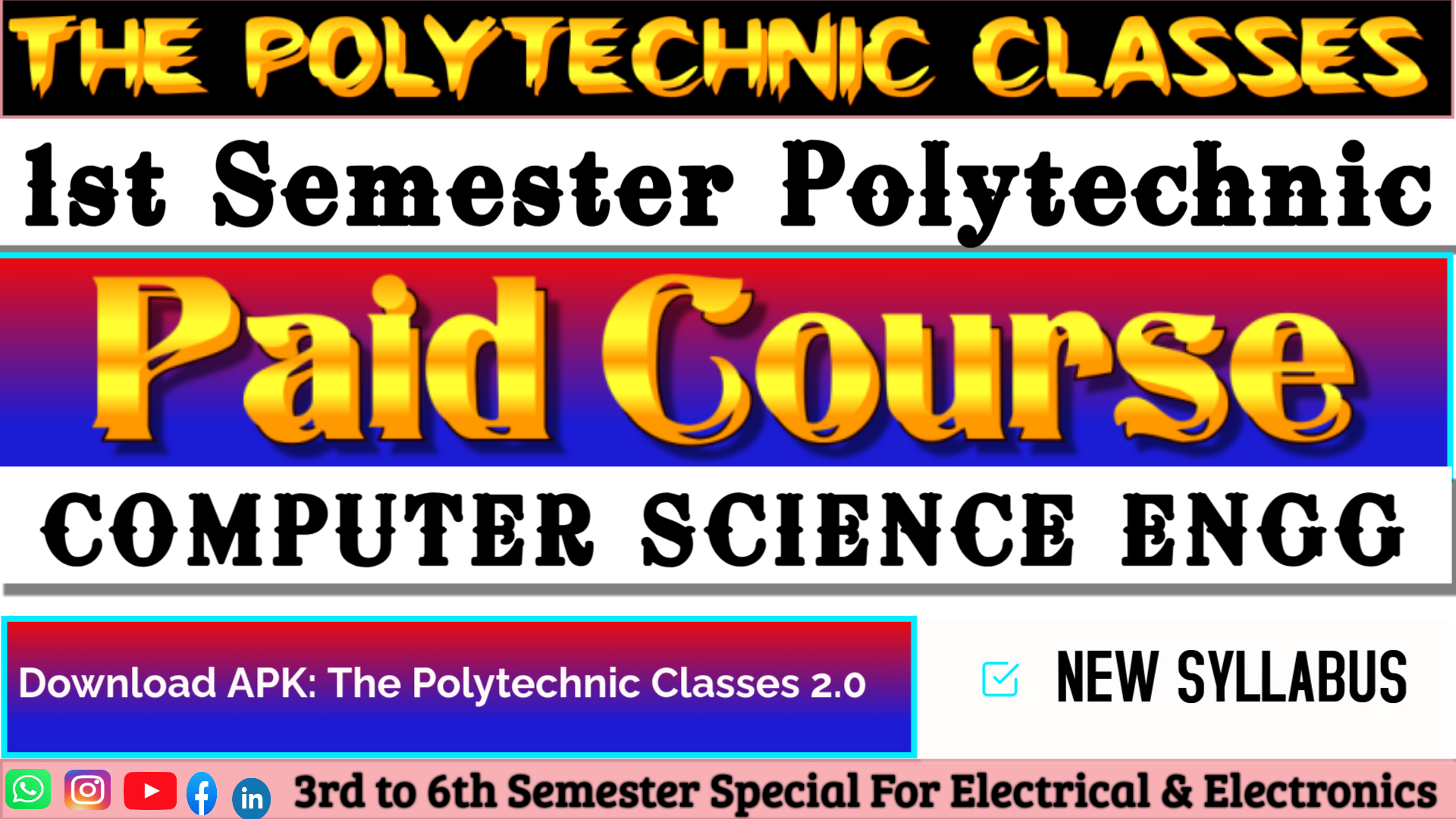 COMPUTER SCIENCE ENGG 1st Semester New Syllabus