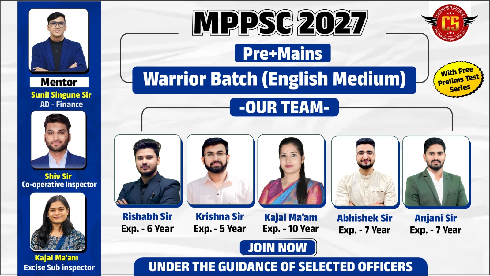 WARRIOR BATCH 2027 | English Medium | MPPSC PRE + MAINS