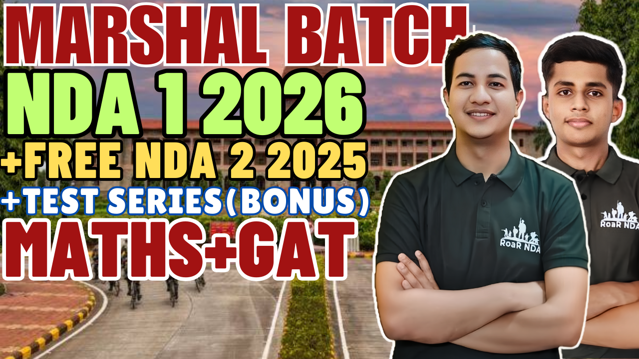 NDA 1 2026 MARSHAL BATCH MATHS+GAT
