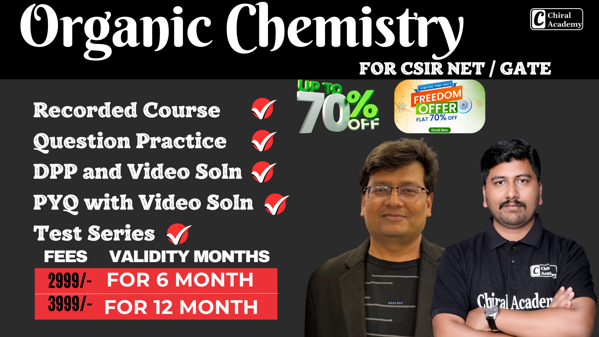 Organic Chemistry for CSIR NET / GATE