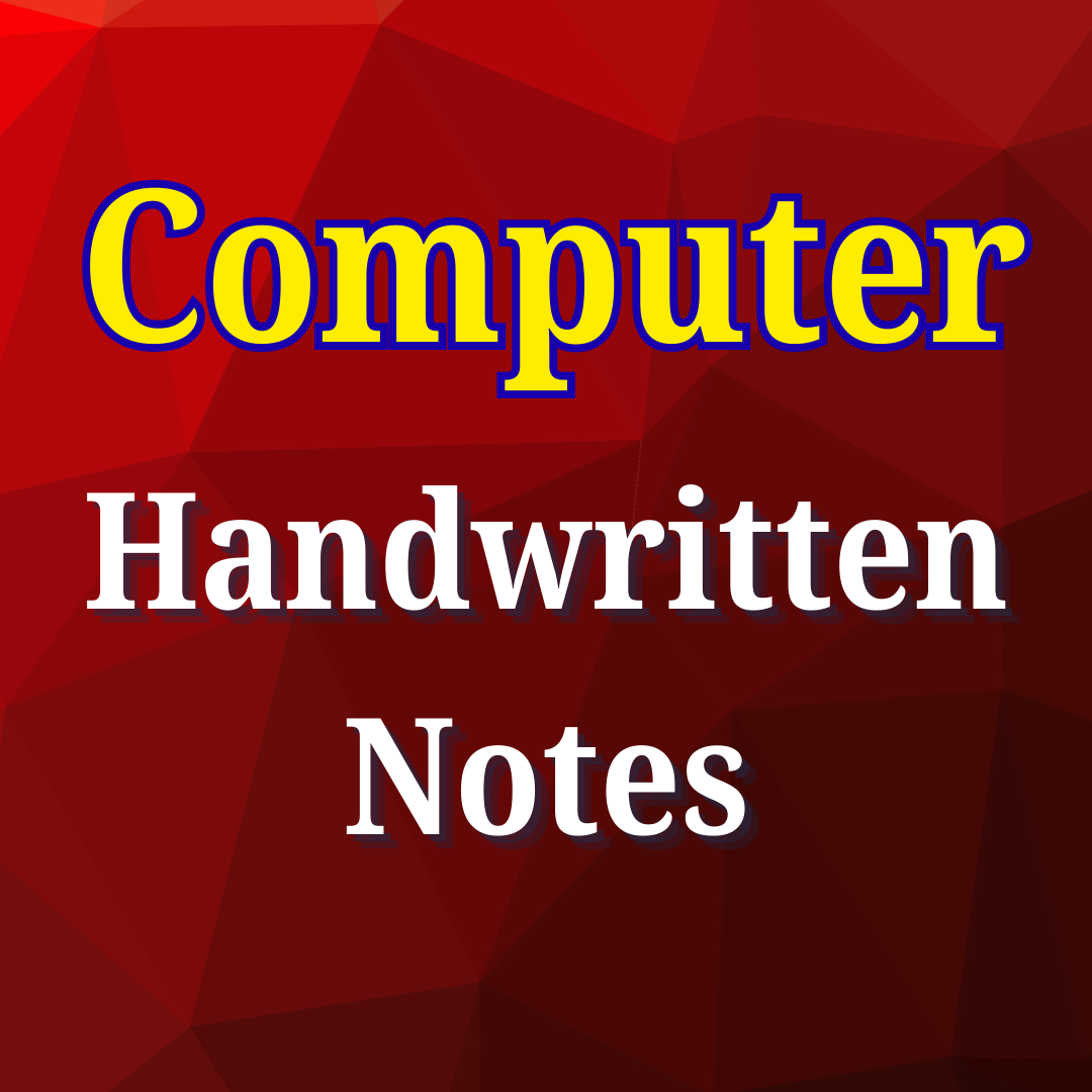 Computer Handwritten Notes
