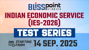 INDIAN ECONOMIC SERVICE (IES) – TEST SERIES 2026 - 14 Sept 2025
