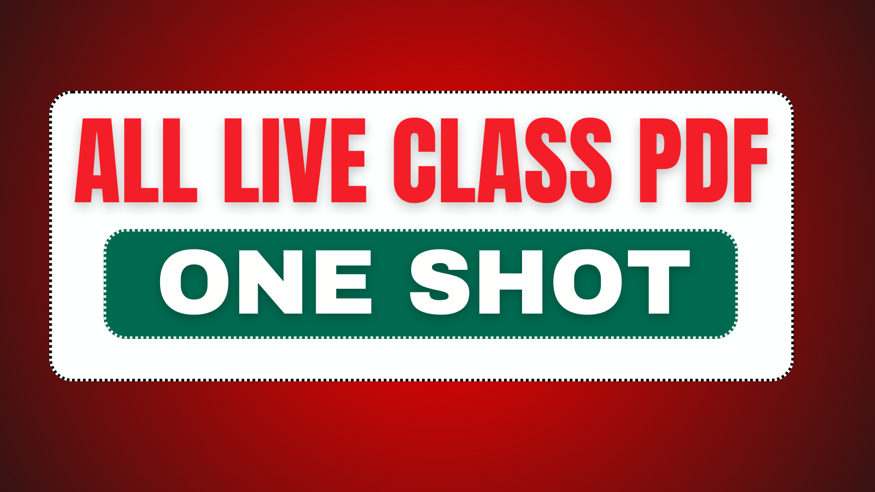 ALL ONE SHOT PDF-2025