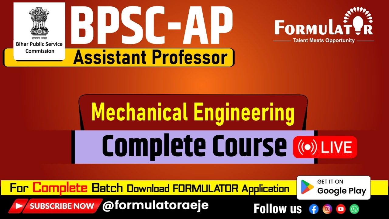 BPSC- Assistant Professor (Mechanical)