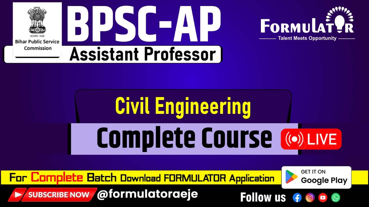 BPSC- Assistant Professor (Civil)