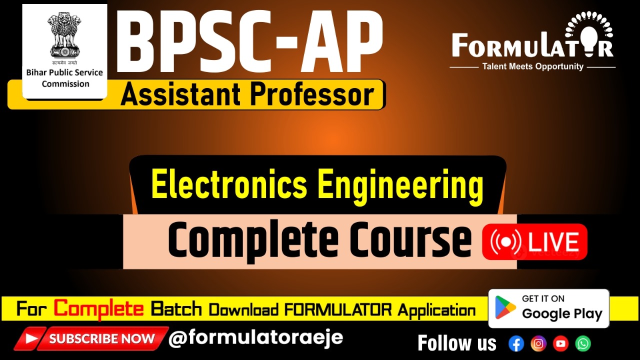 BPSC- Assistant Professor (Electronics)