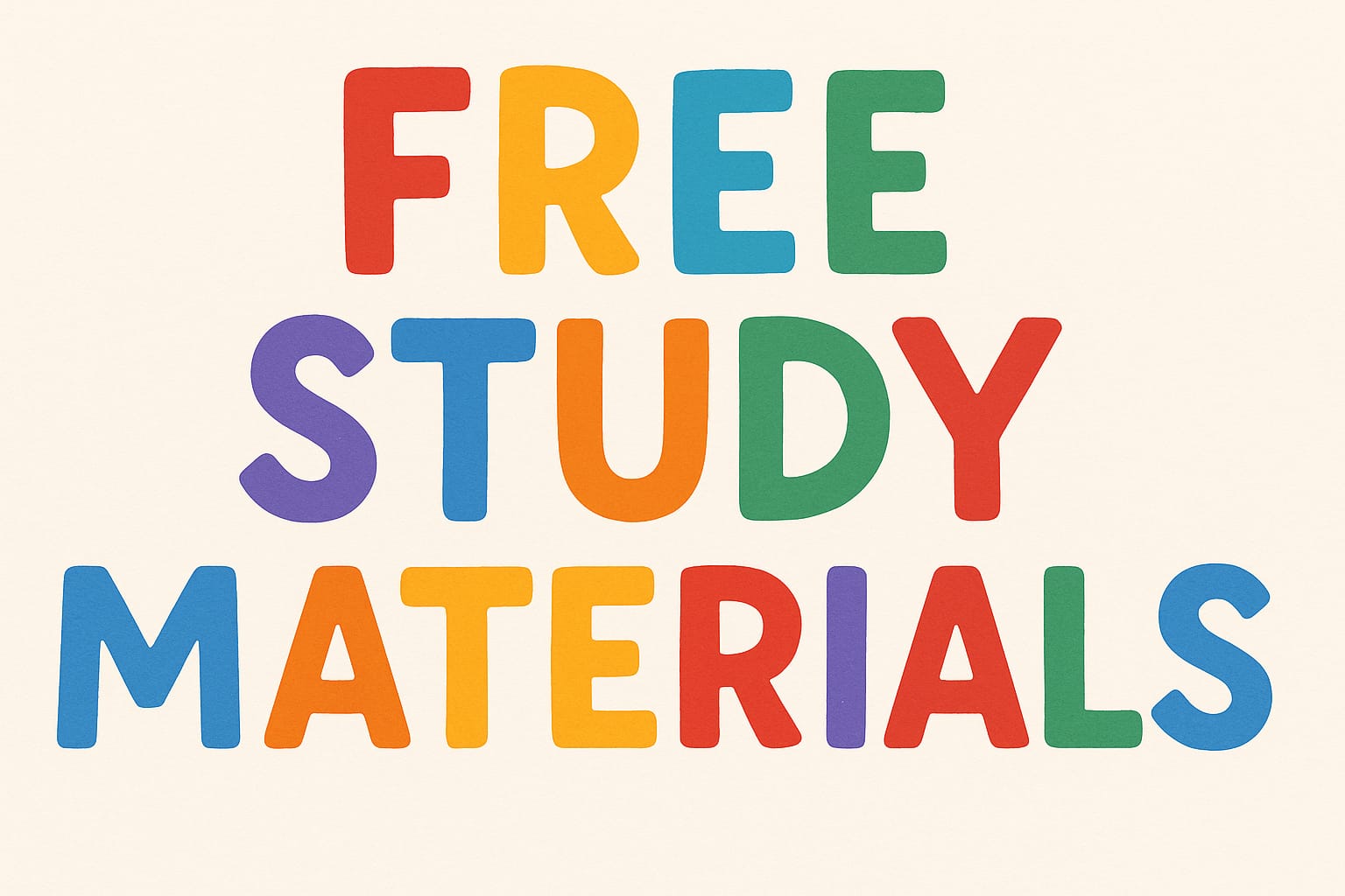 FREE STUDY MATERIALS & DEMO 📚🤩