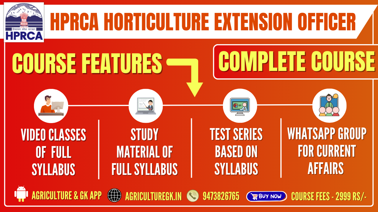 HPRCA Horticulture Extension Officer Exam Complete Course