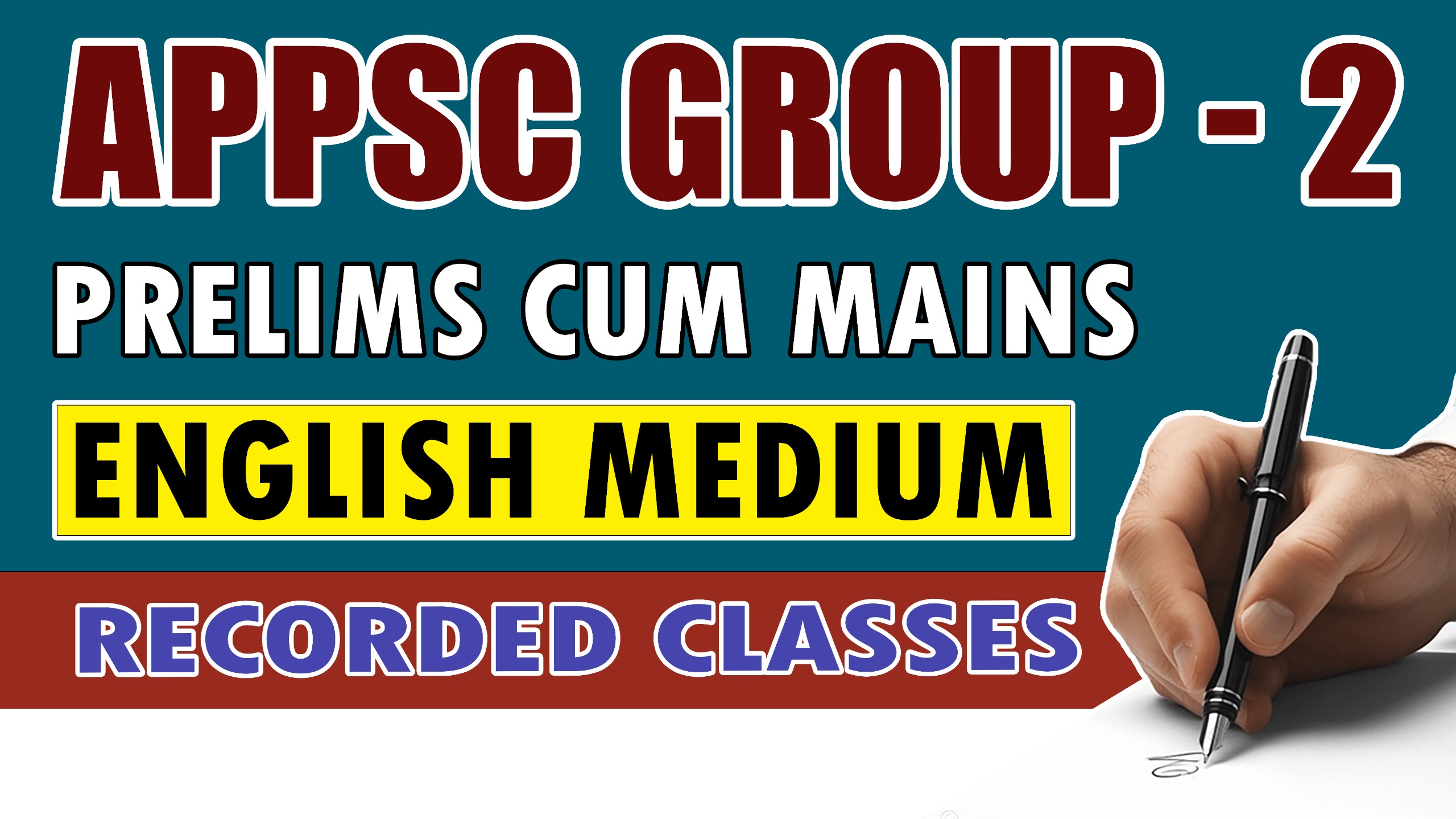 APPSC GROUP-II (ENGLISH MEDIUM) RECORDED CLASSES