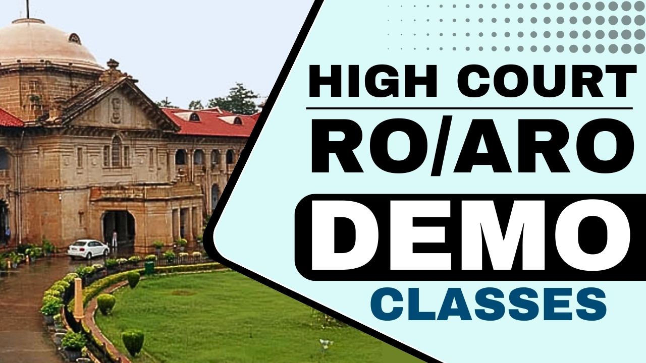 High Court RO/ARO Demo Classes