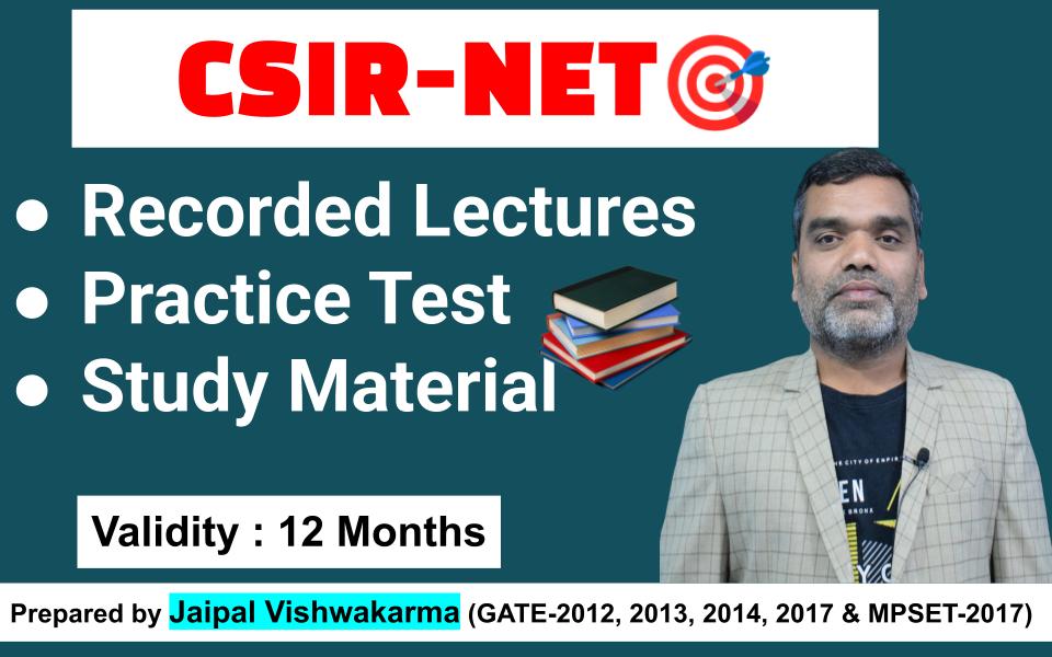 CSIR-NET Mathematical Science*
