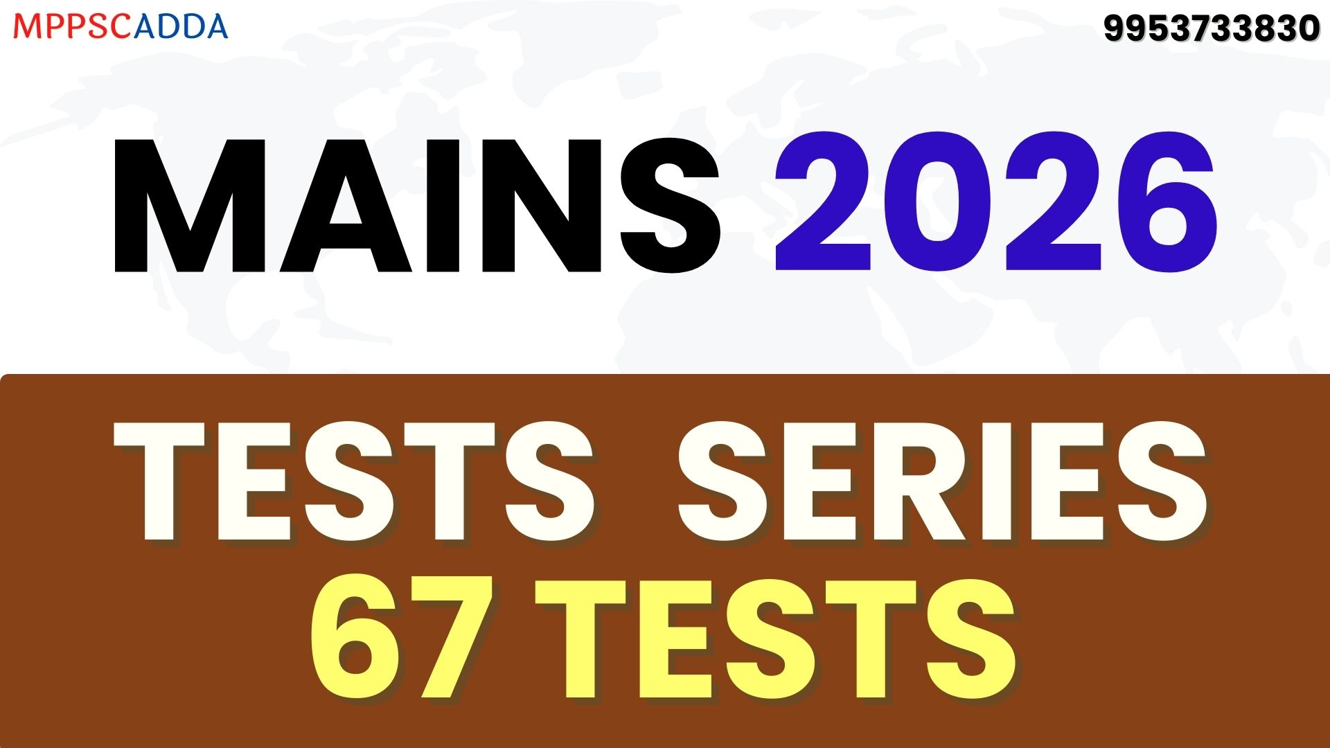 2026 MAINS Test Series (67 Test)