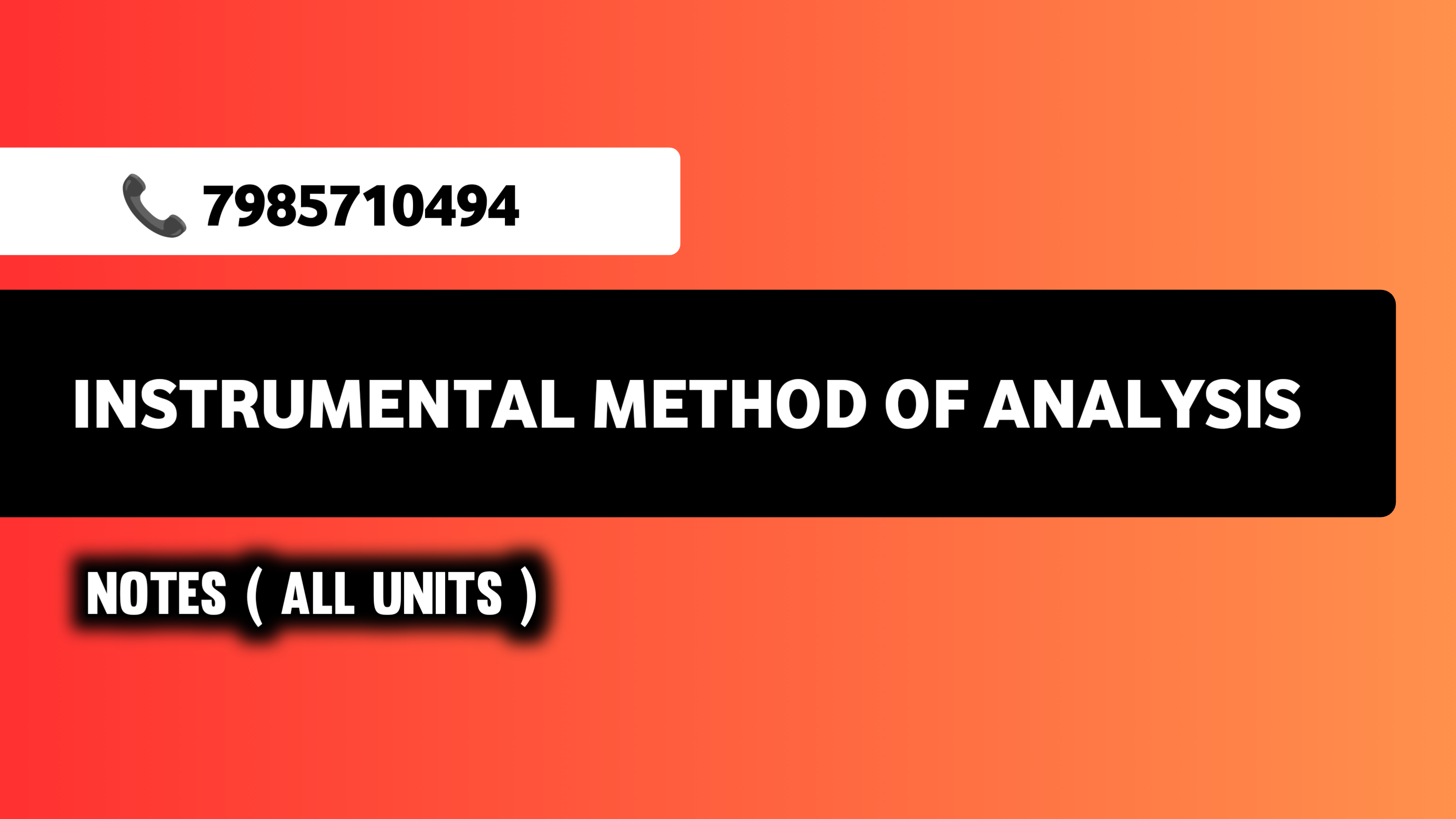 INSTRUMENTAL ( NOTES )