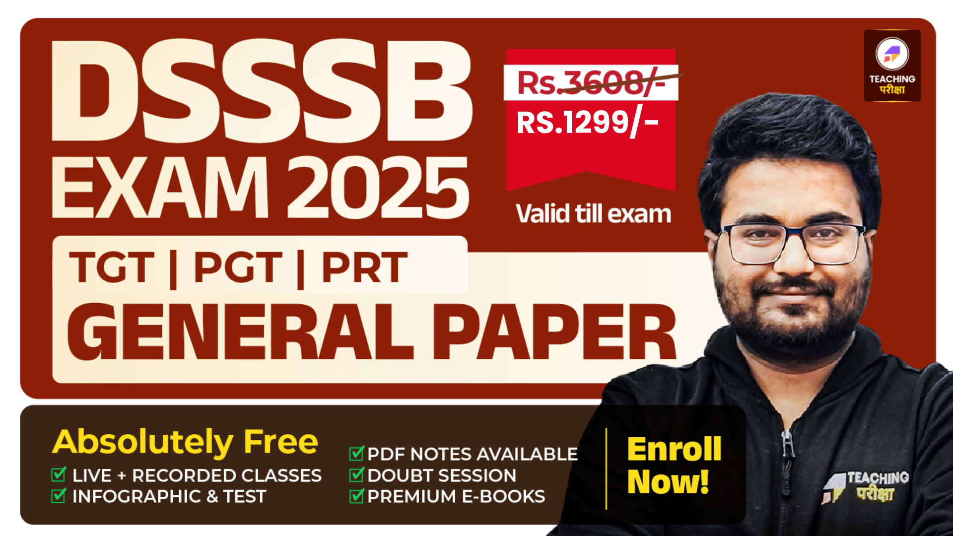 DSSSB (Common Paper) for PRT, TGT & PGT 2025 - DB25 384801