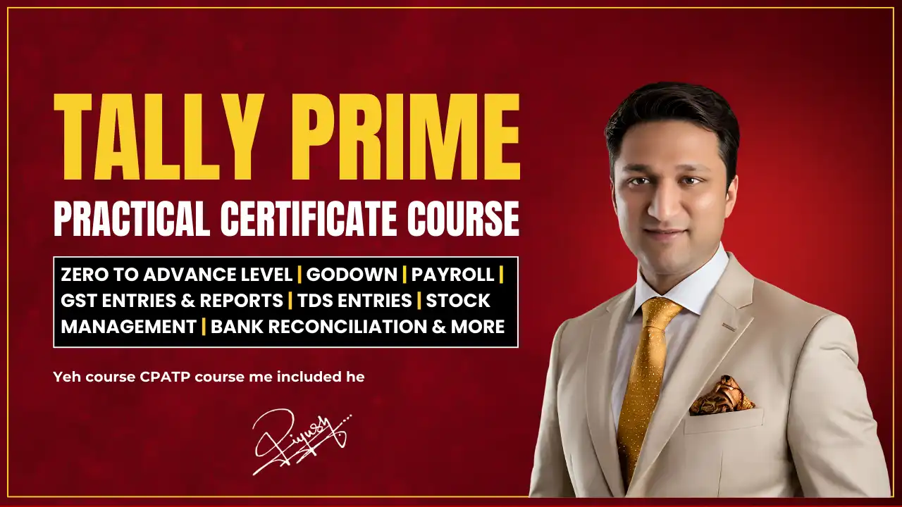 Tally Prime Advanced Certification Course - 2025