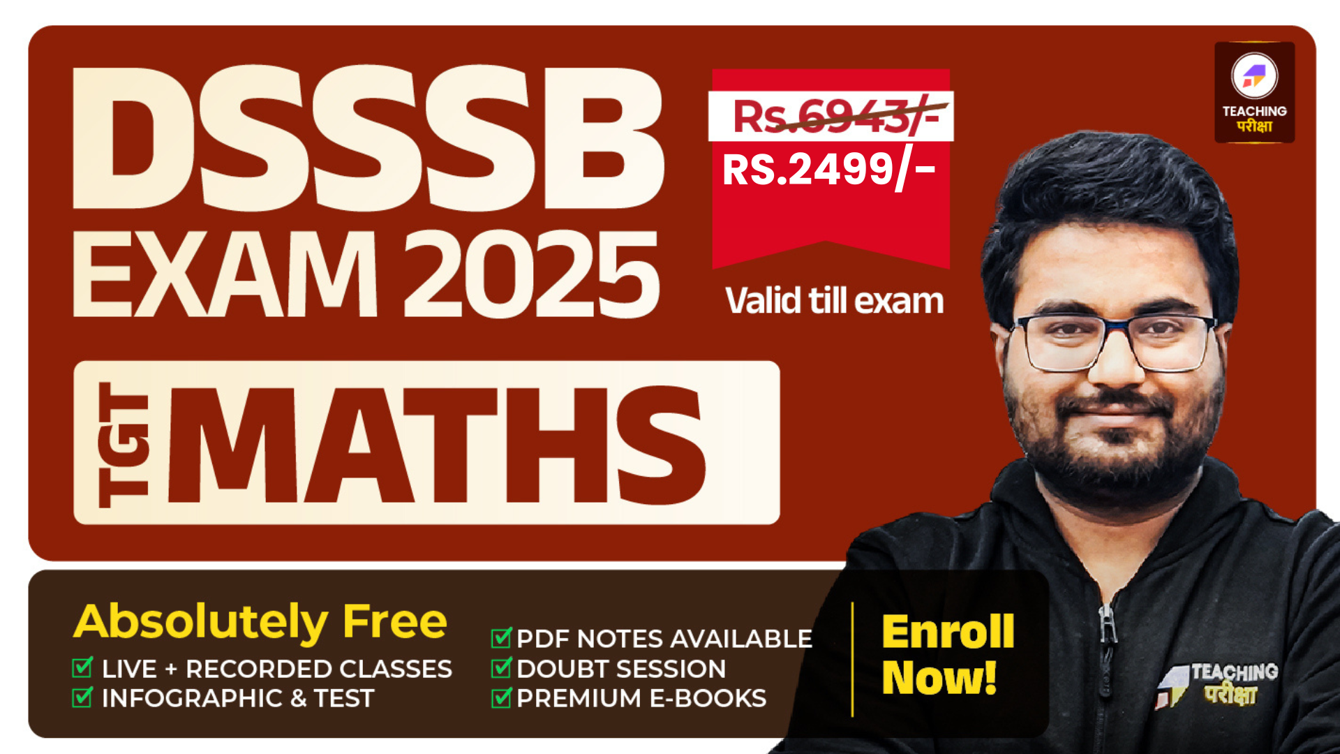 DSSSB TGT MATHS 2025 - DB25 390667