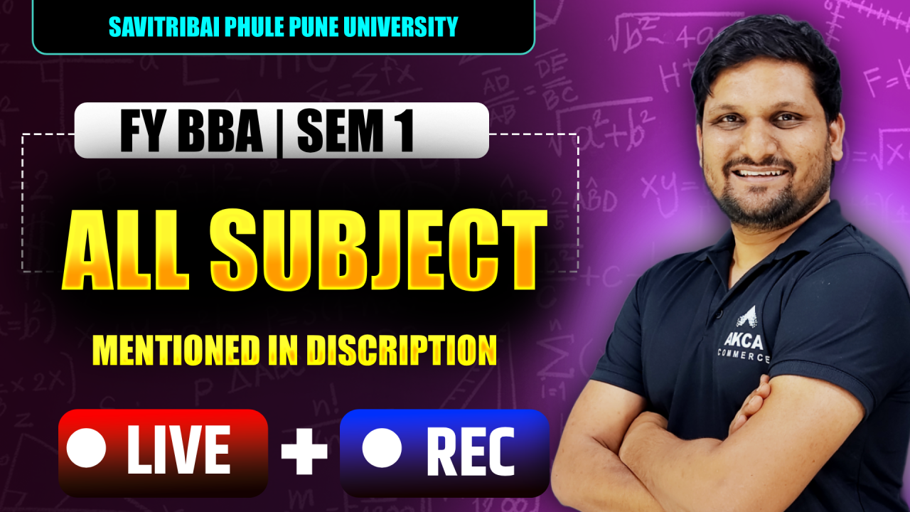 BBA | SARATHI BATCH | SEM 1