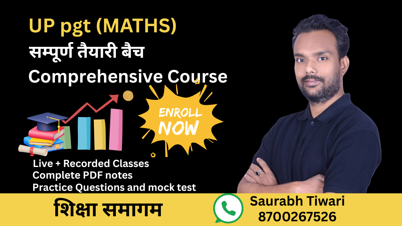 UP PGT maths
