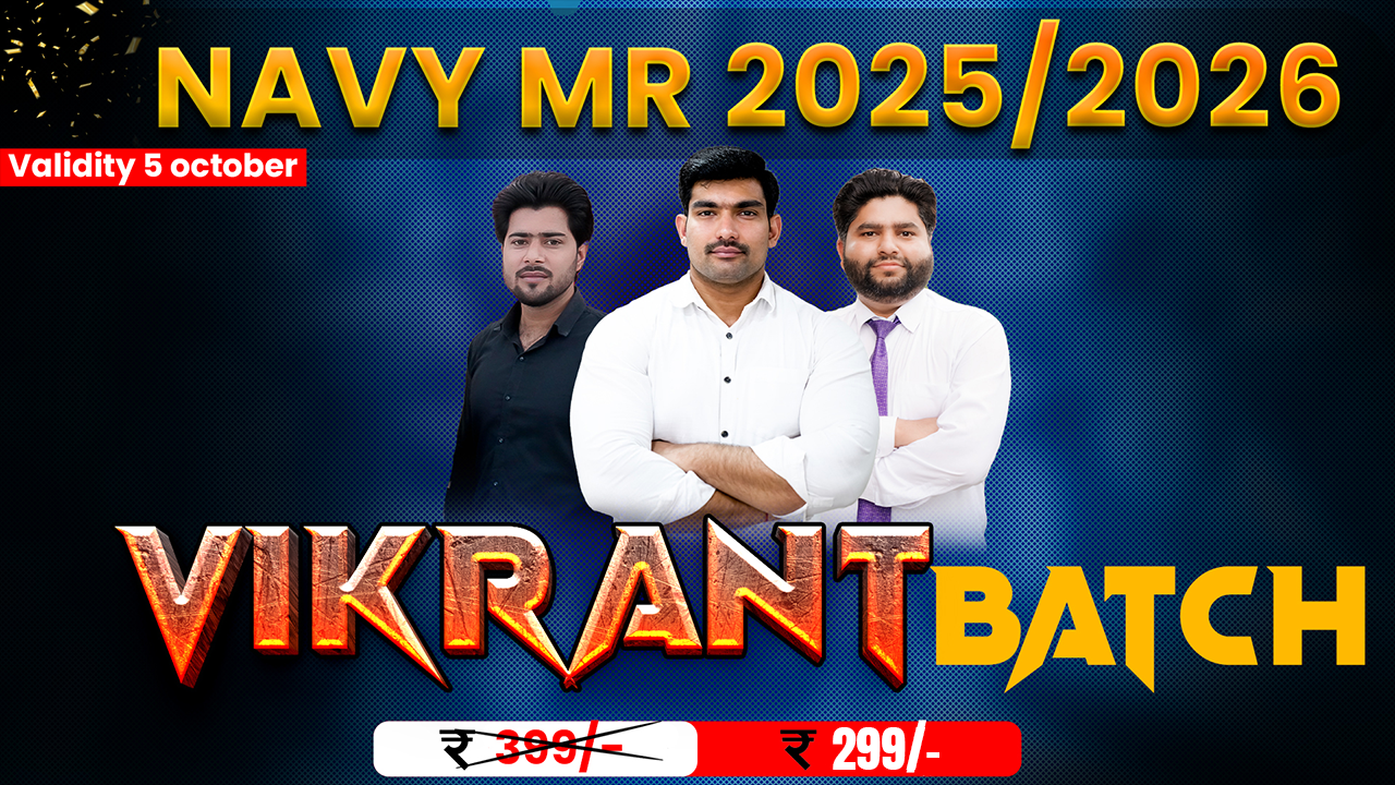 (VIKRANT BATCH) Navy MR 02/2025, 01/2026 & 02/2026