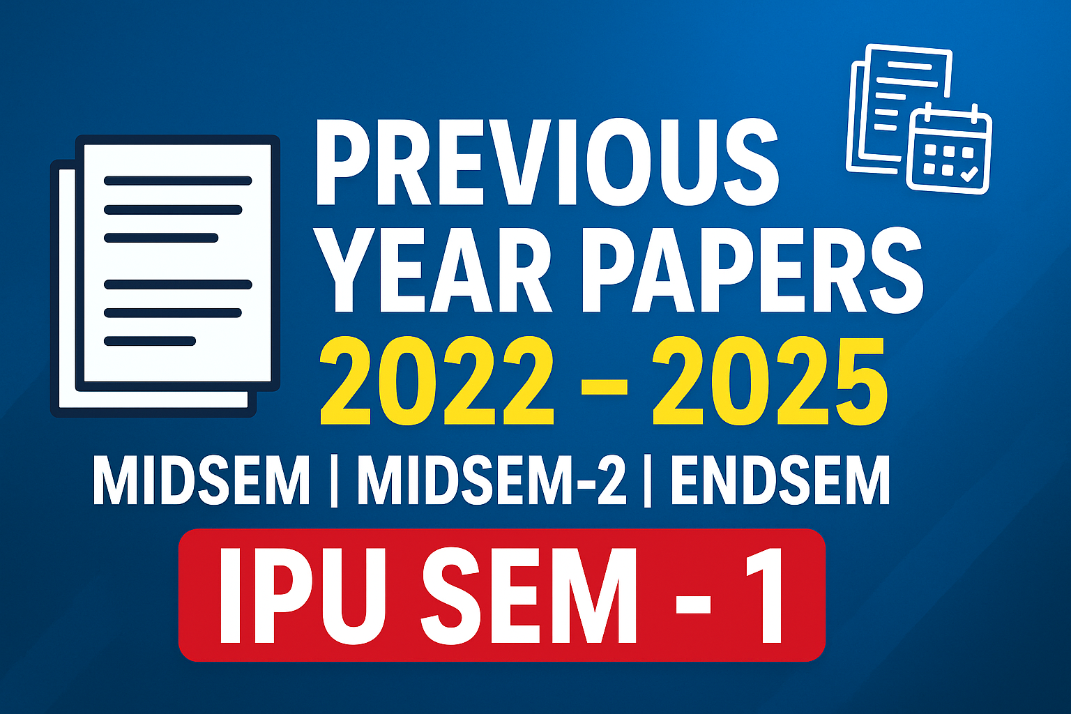 Sem 1 PYQS IPU 