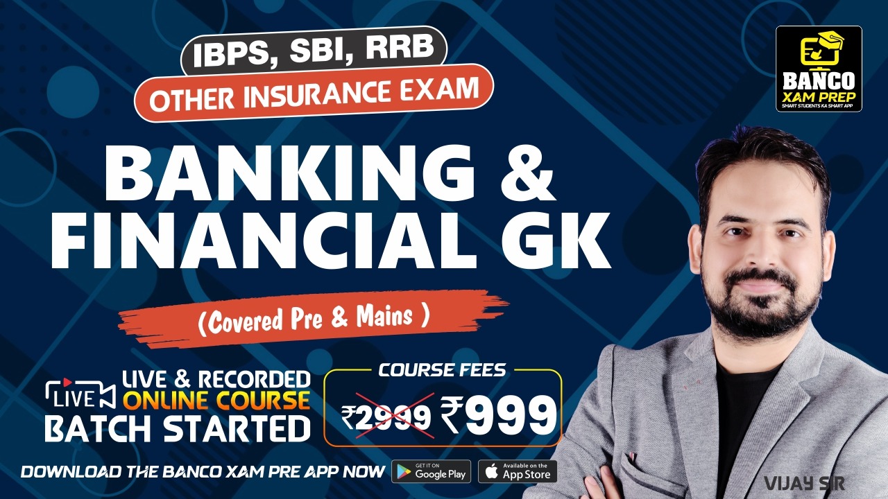 BANKING AND FINANCE G.K BY VIJAY SIR