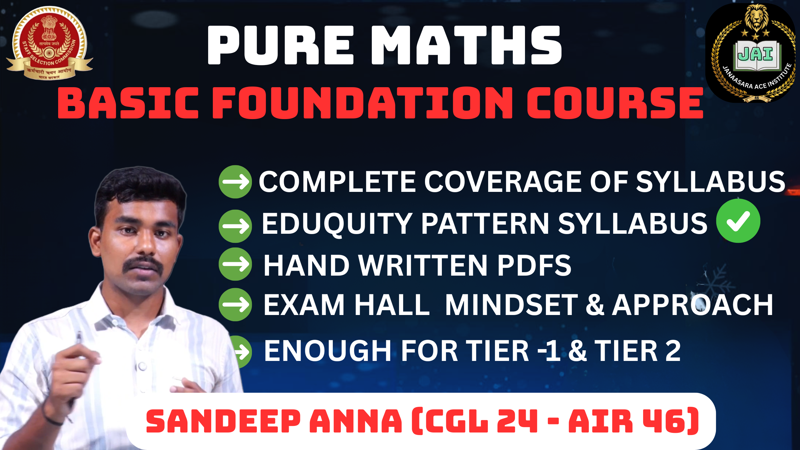PURE MATHS BASIC FOUNDATION COURSE