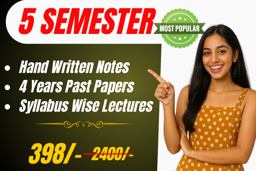 #5th Semester Notes and Video Solution of Previous Year's Paper