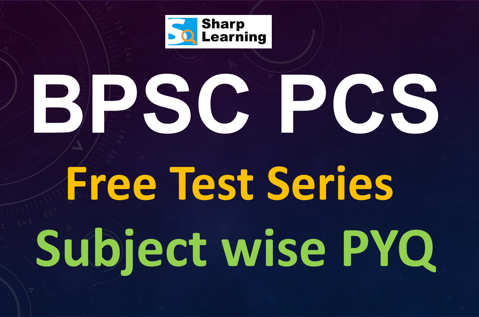 Free: BPSC PCS: Subject wise PYQ Test Series & Video