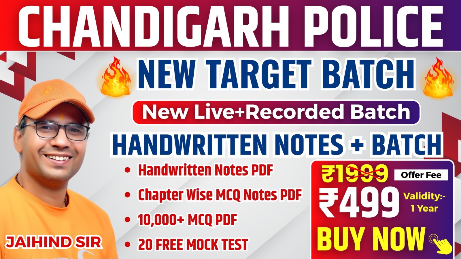 Chandigarh Police 2025 (Notes + Batch)