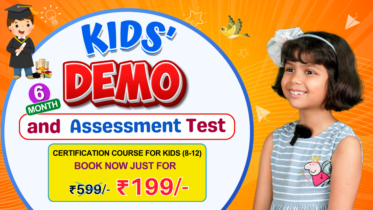 Kids' Personal Demo Class (For 1-on-1 / 6 Months Mastery Course)