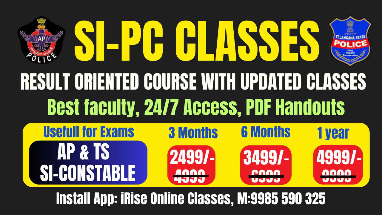 AP/TS SI-CONSTABLE 2.0 COURSE Updated