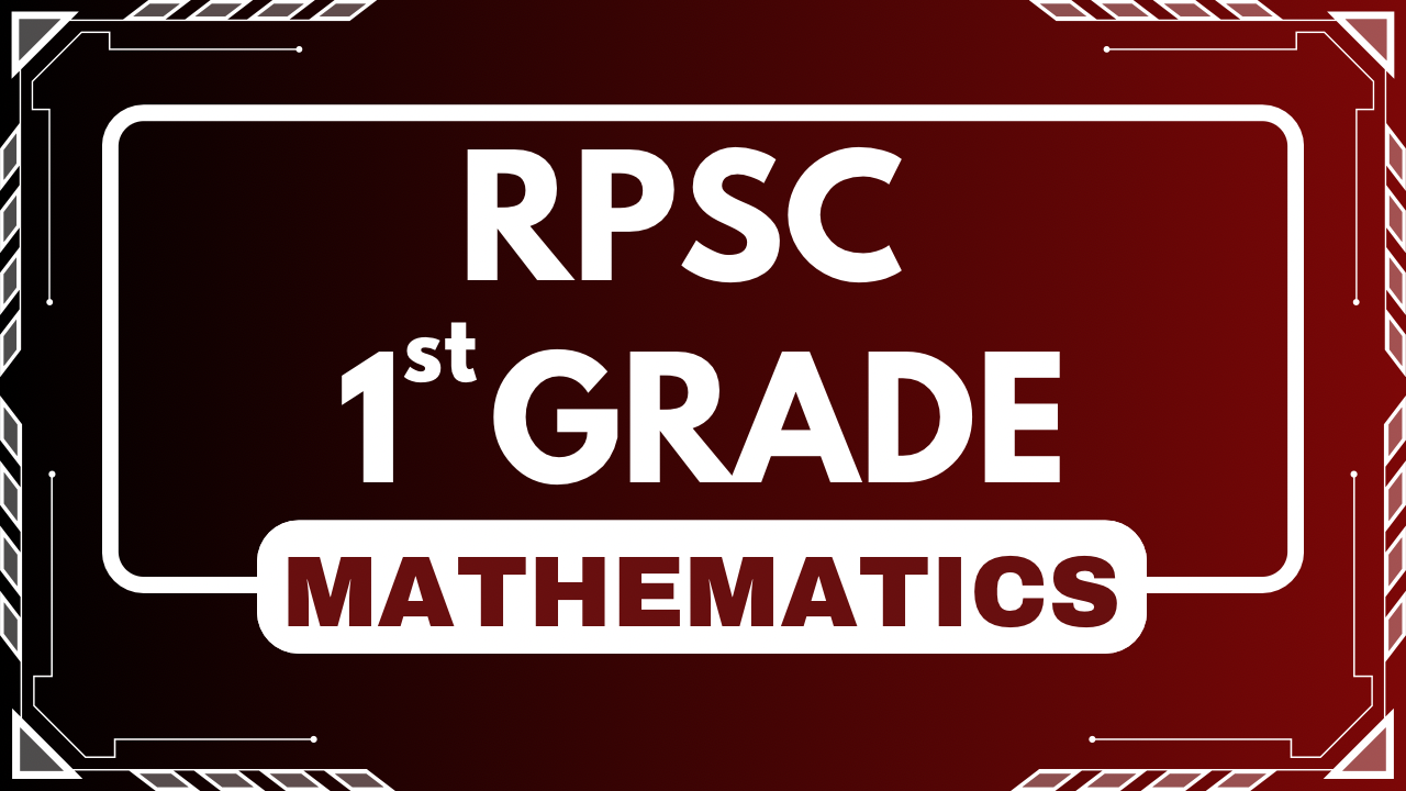 RPSC 1st Grade School Lecturer