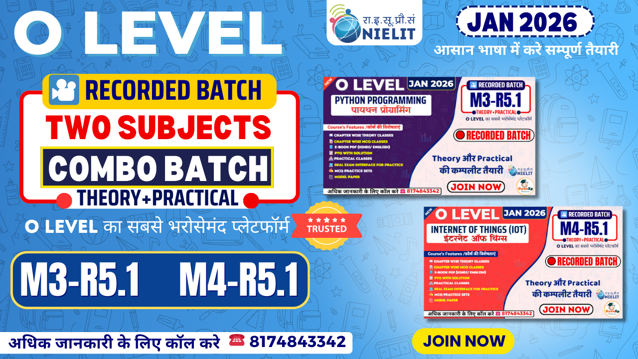 O Level Recorded Combo Pack (M3-R5.1 & M4-R5.1) JAN 2026
