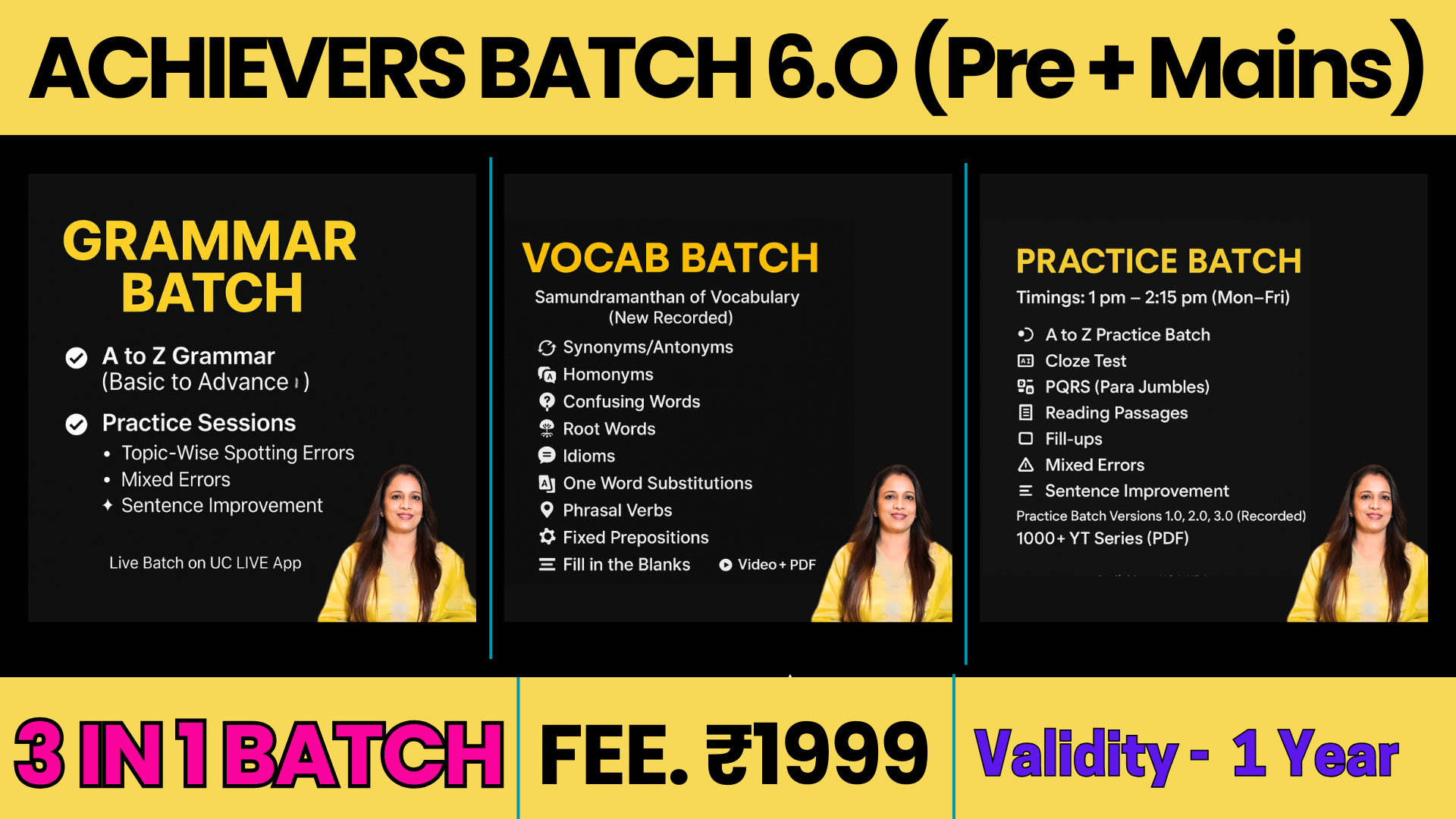 ACHIEVERS BATCH 6.0 (3 in 1 Batch)