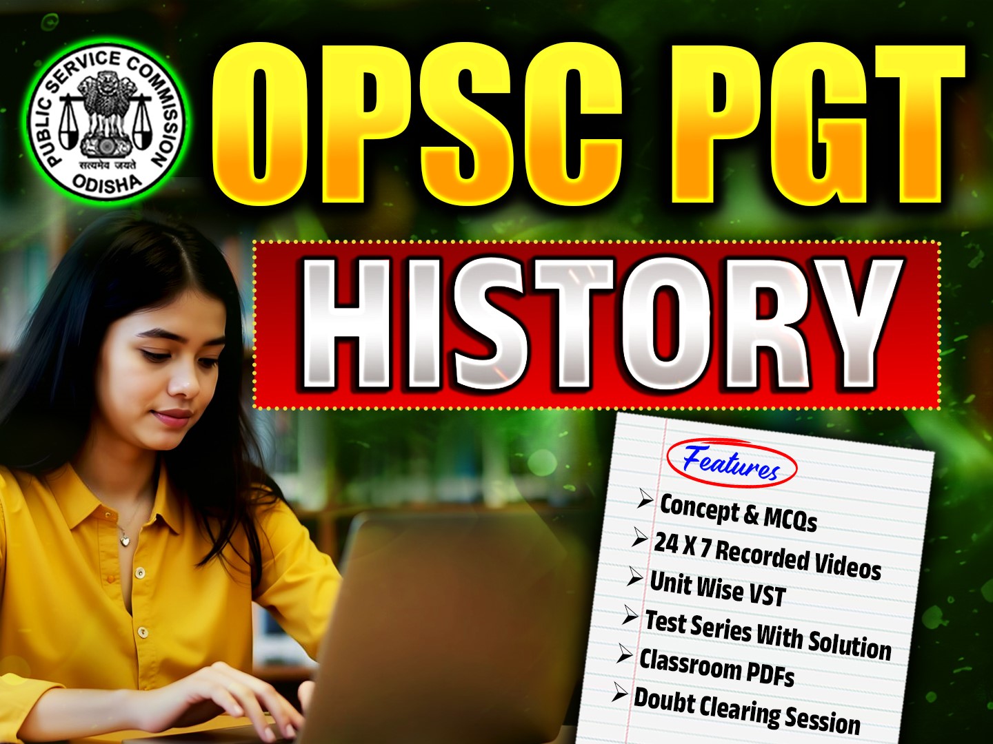 OPSC / SSB PGT - HISTORY