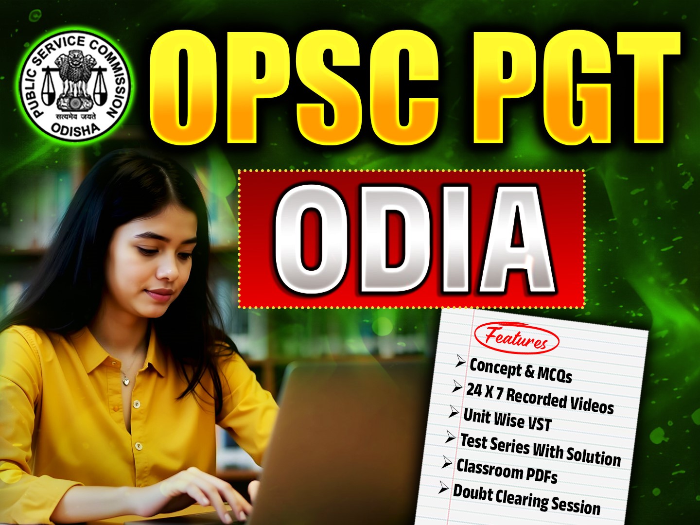 OPSC / SSB PGT ODIA