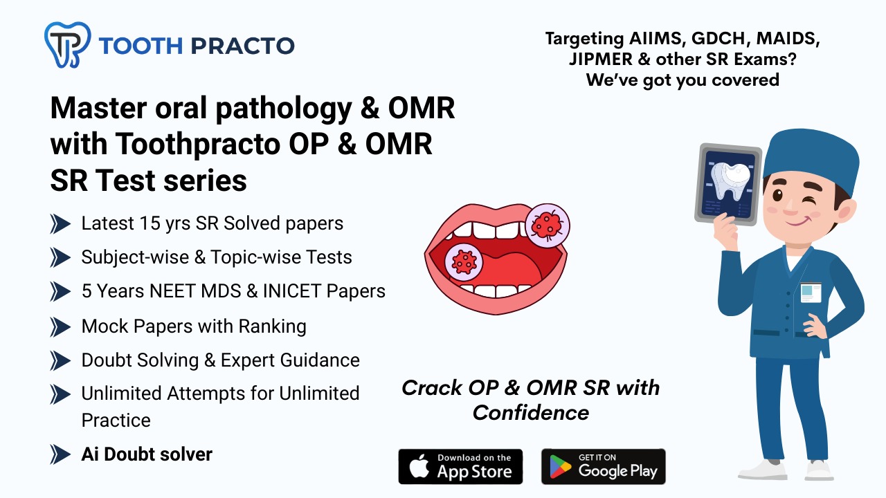 ORAL PATHOLOGY & OMR SR TEST SERIES